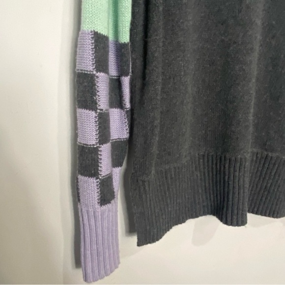 ZAKET & PLOVER Color Block Check Sweater - Picture 5 of 9